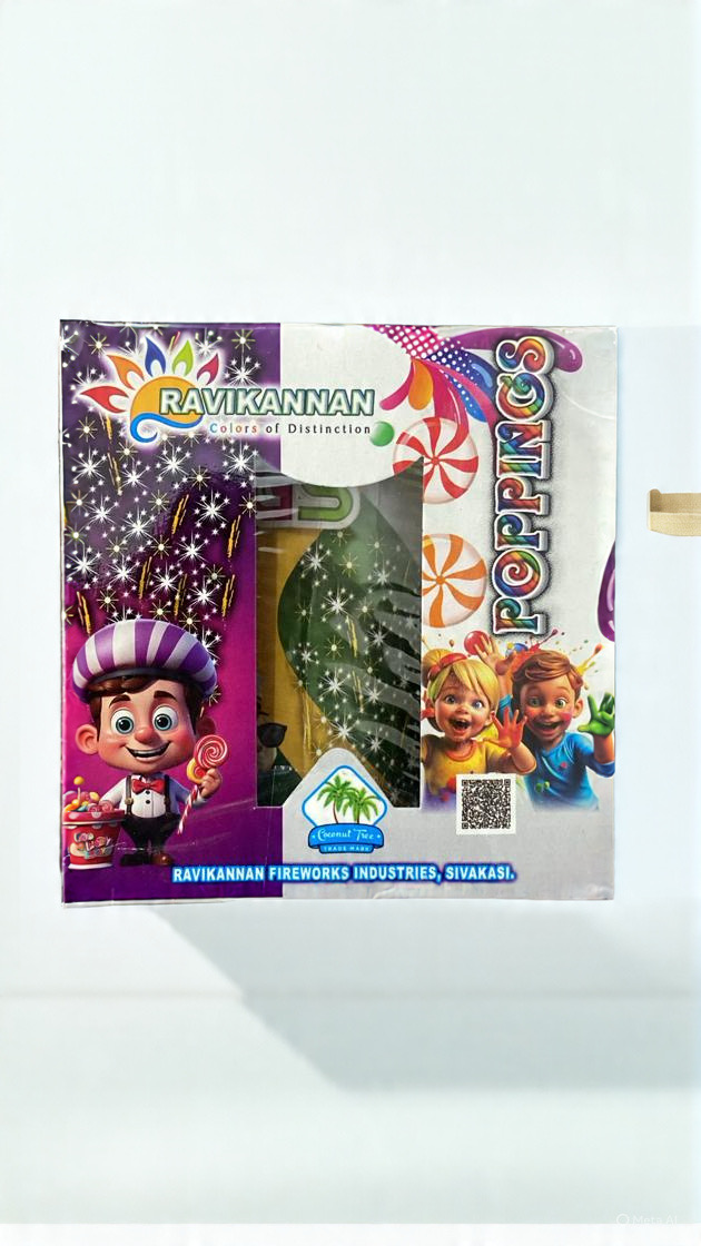Poppings Crackling Fountain (1Pcs) - Sky Shots and Rockets for Diwali Celebration