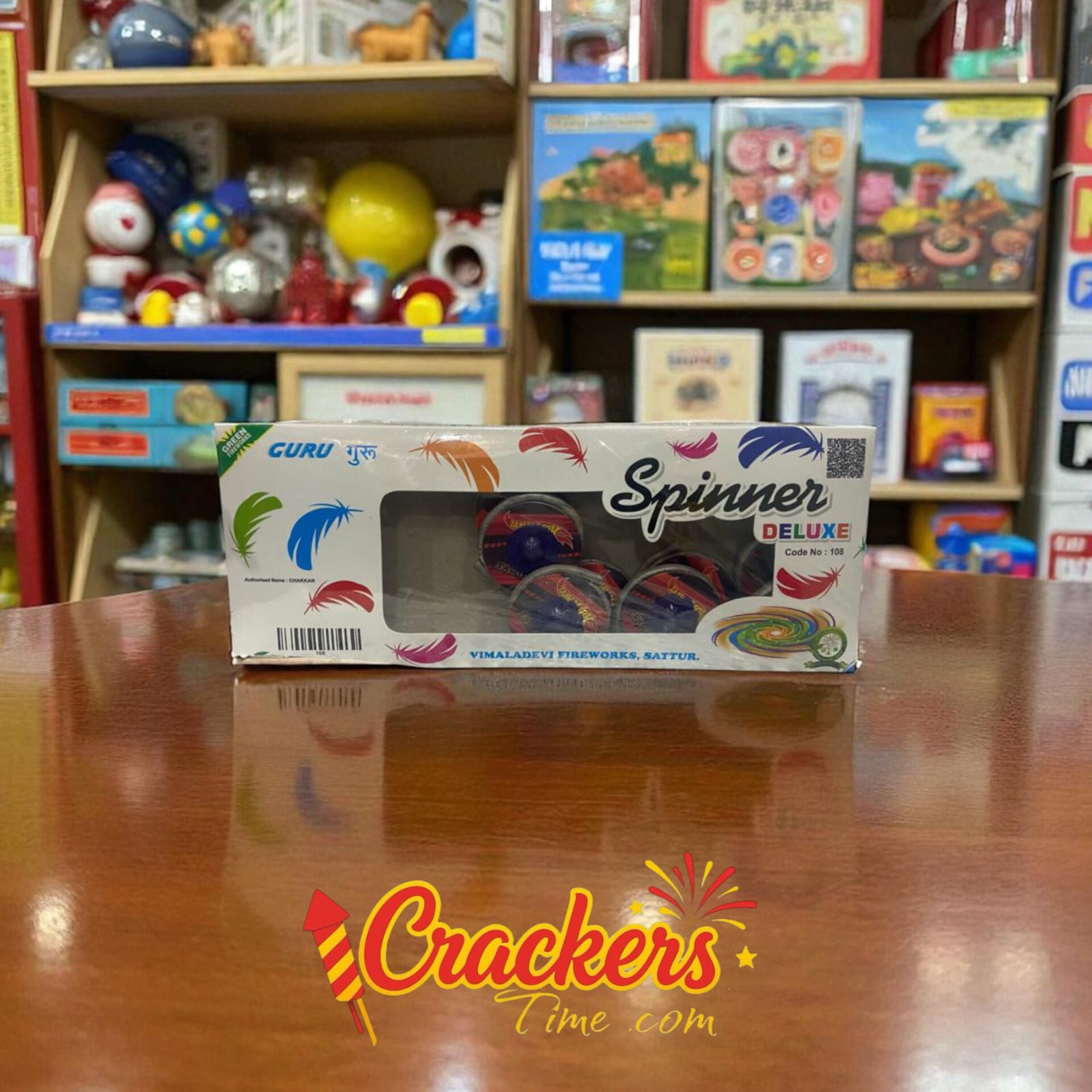 Spinner Chakkar Deluxe (10Pcs) - Sky Shots and Rockets for Diwali Celebration