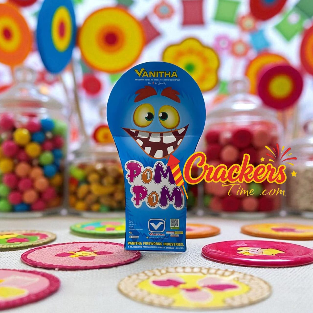 POM POM (Water Proof)Vanitha (30Pcs) - Sky Shots and Rockets for Diwali Celebration
