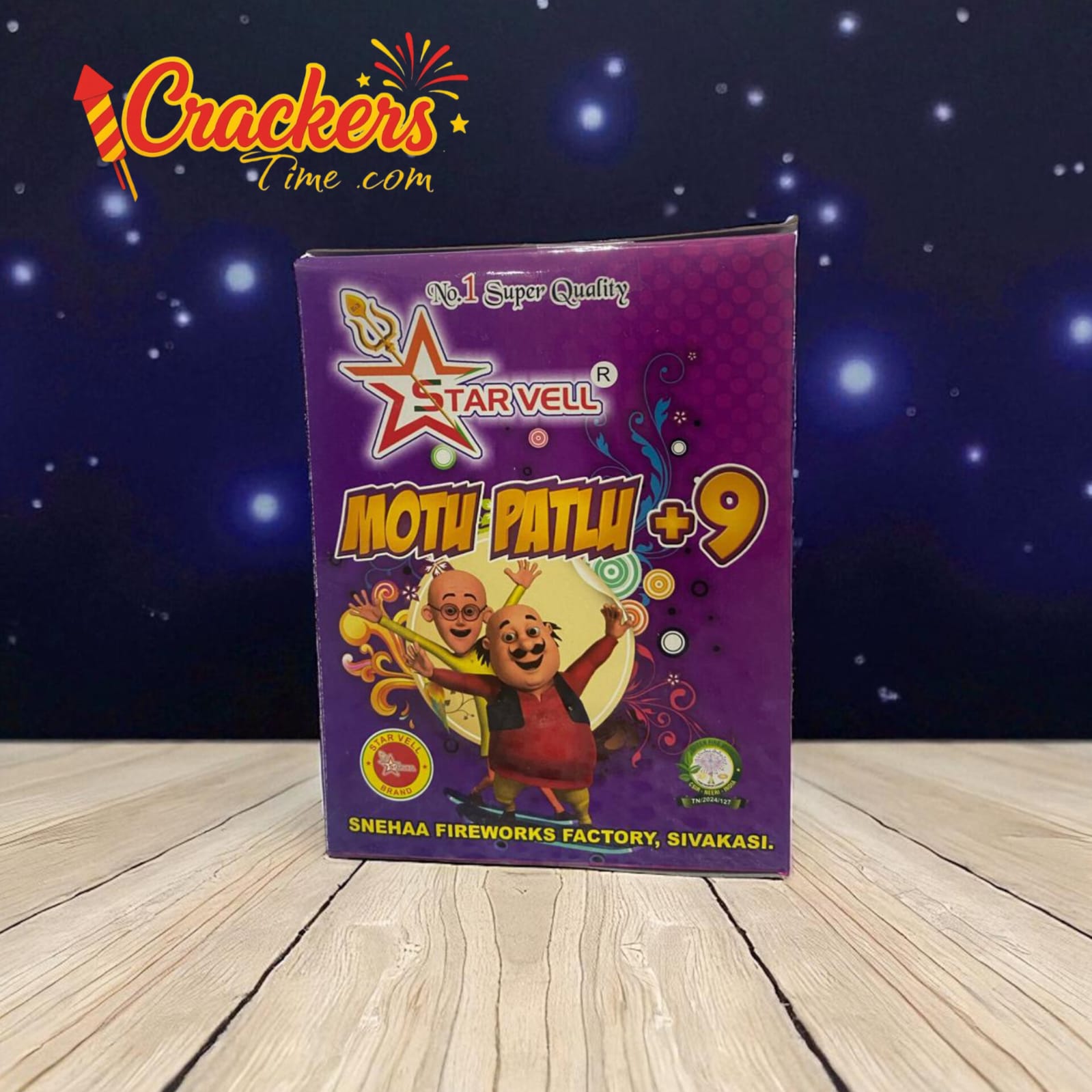 Mottu Patlu Siren With Cracking (2PCS) - Sky Shots and Rockets for Diwali Celebration