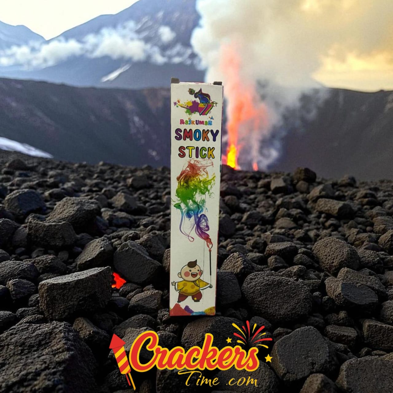 Color Smoke Small 2Pcs - Sky Shots and Rockets for Diwali Celebration