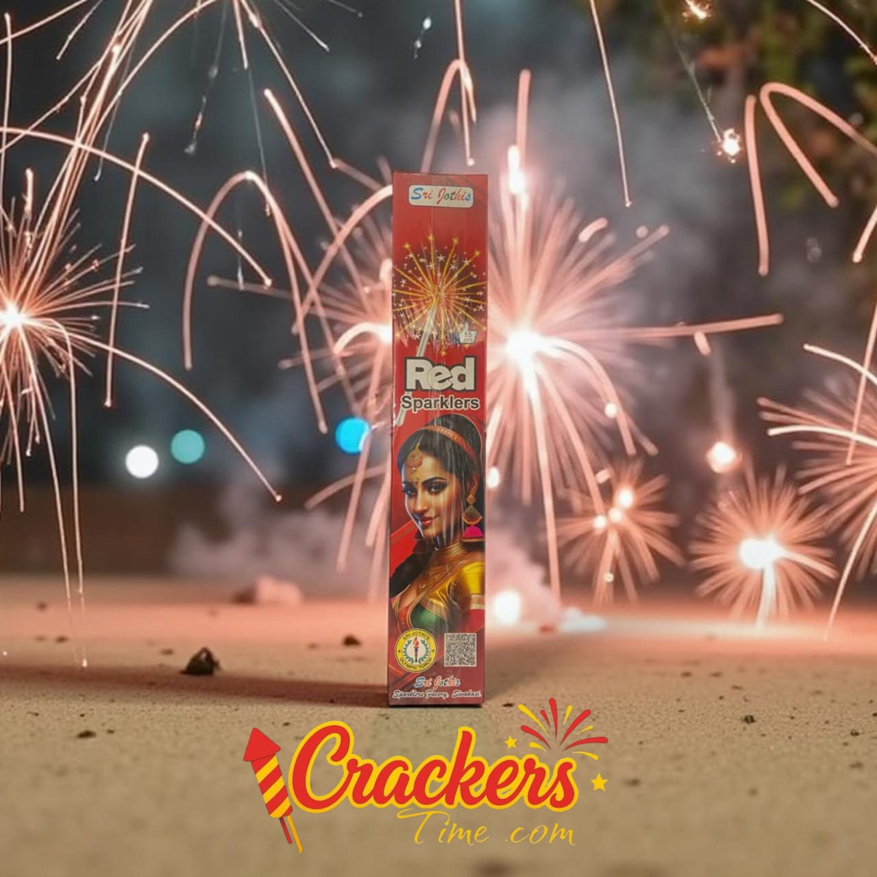 15cm Red Sparklers (10Pcs) - Sky Shots and Rockets for Diwali Celebration