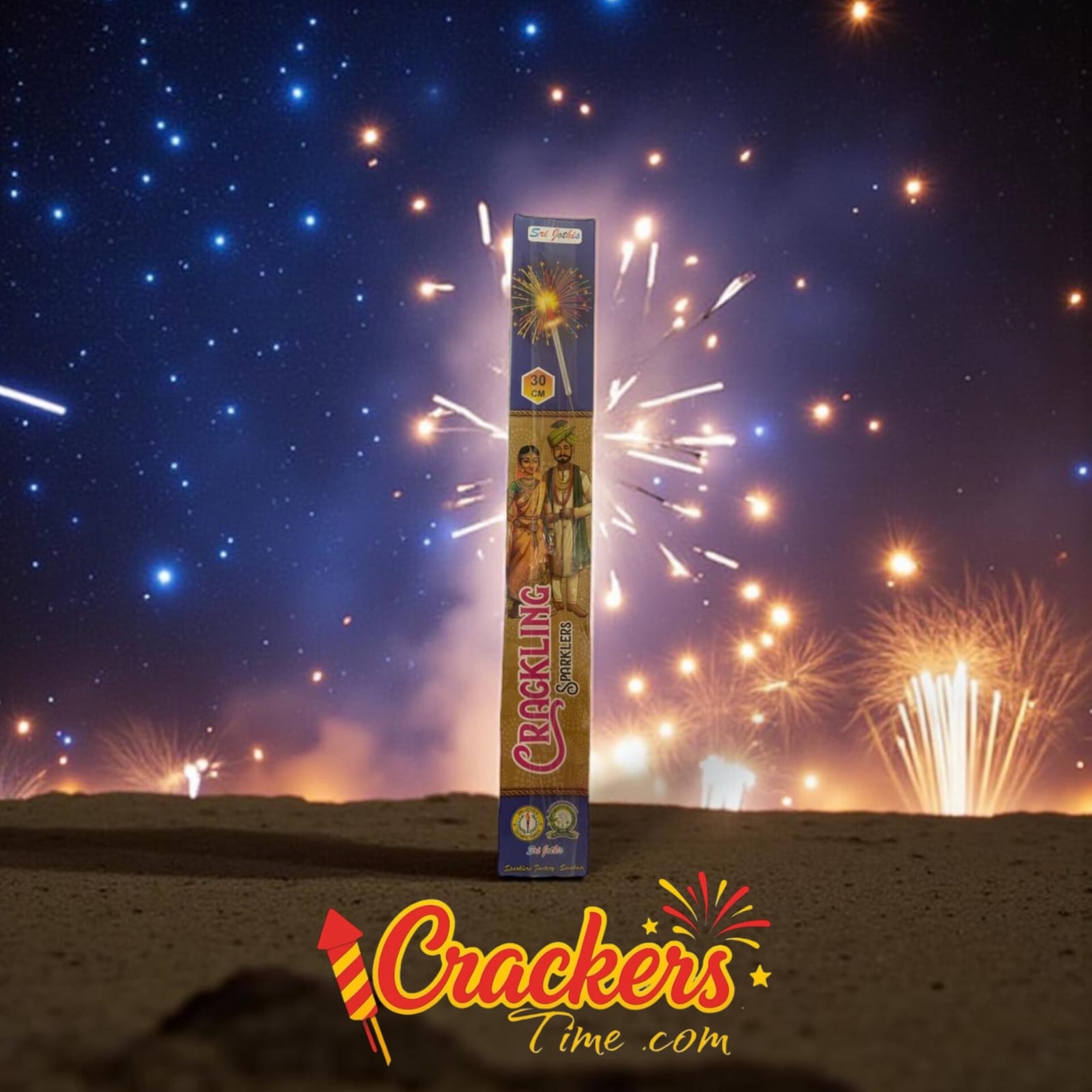 30cm Colour Sparklers (5PCS) - Sky Shots and Rockets for Diwali Celebration