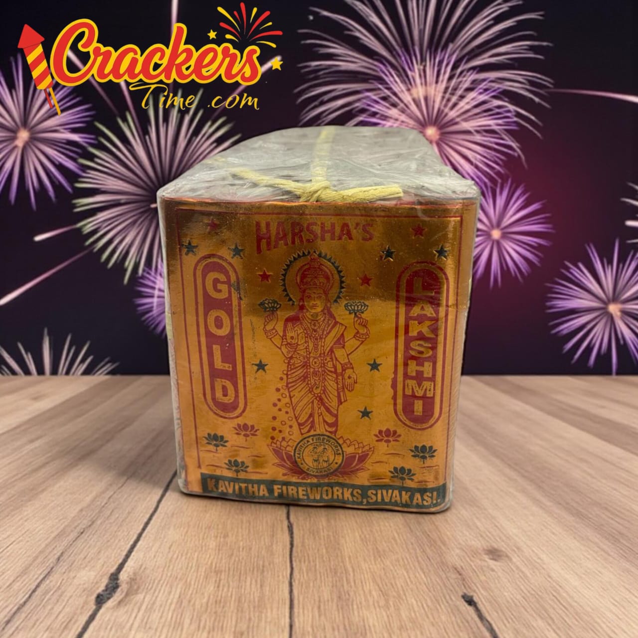 4' Lakshmi Gold Dlx Crackers (5PCS) - Sky Shots and Rockets for Diwali Celebration
