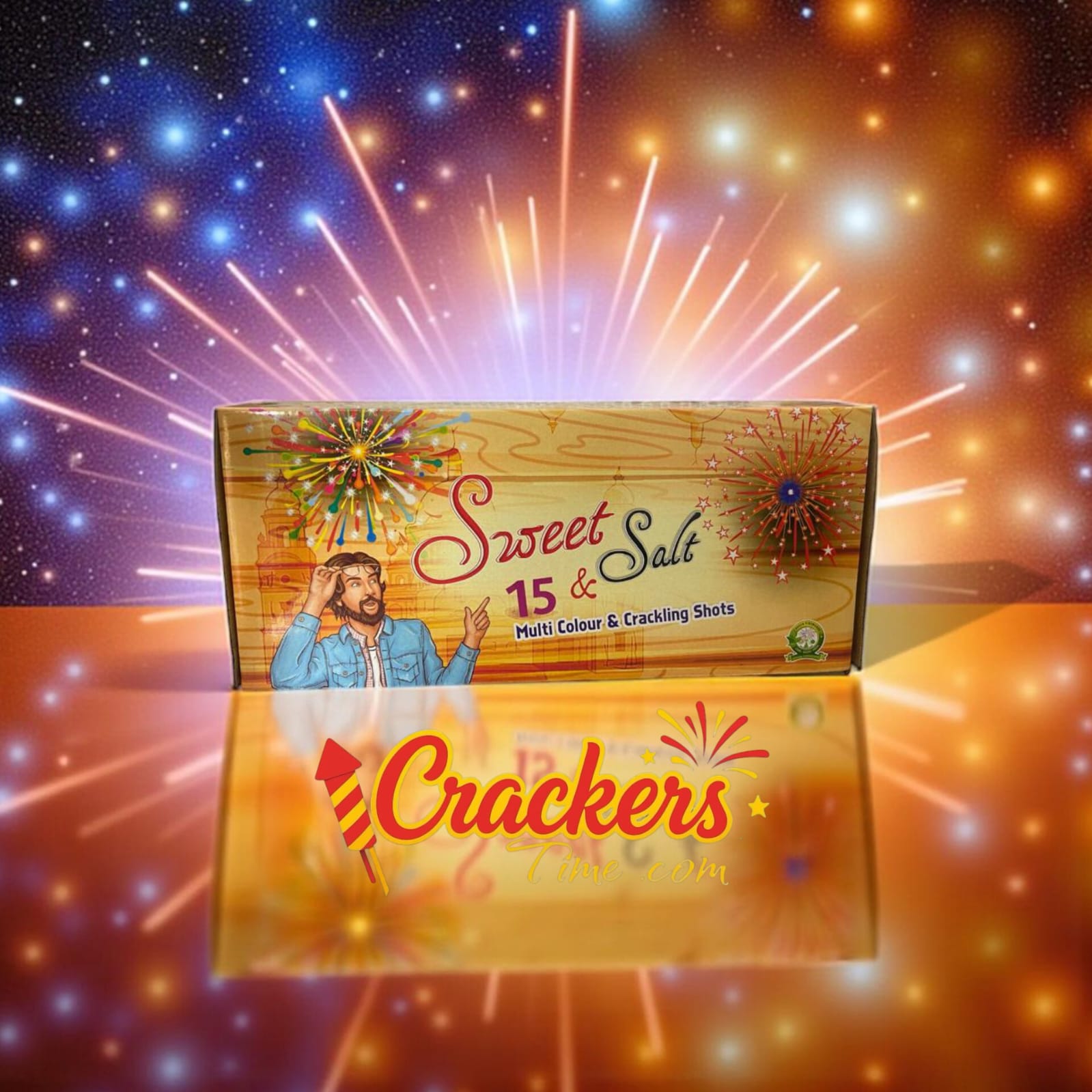 15 Smoke Shots 🏌️ Multi Color (1Pcs) - Sky Shots and Rockets for Diwali Celebration