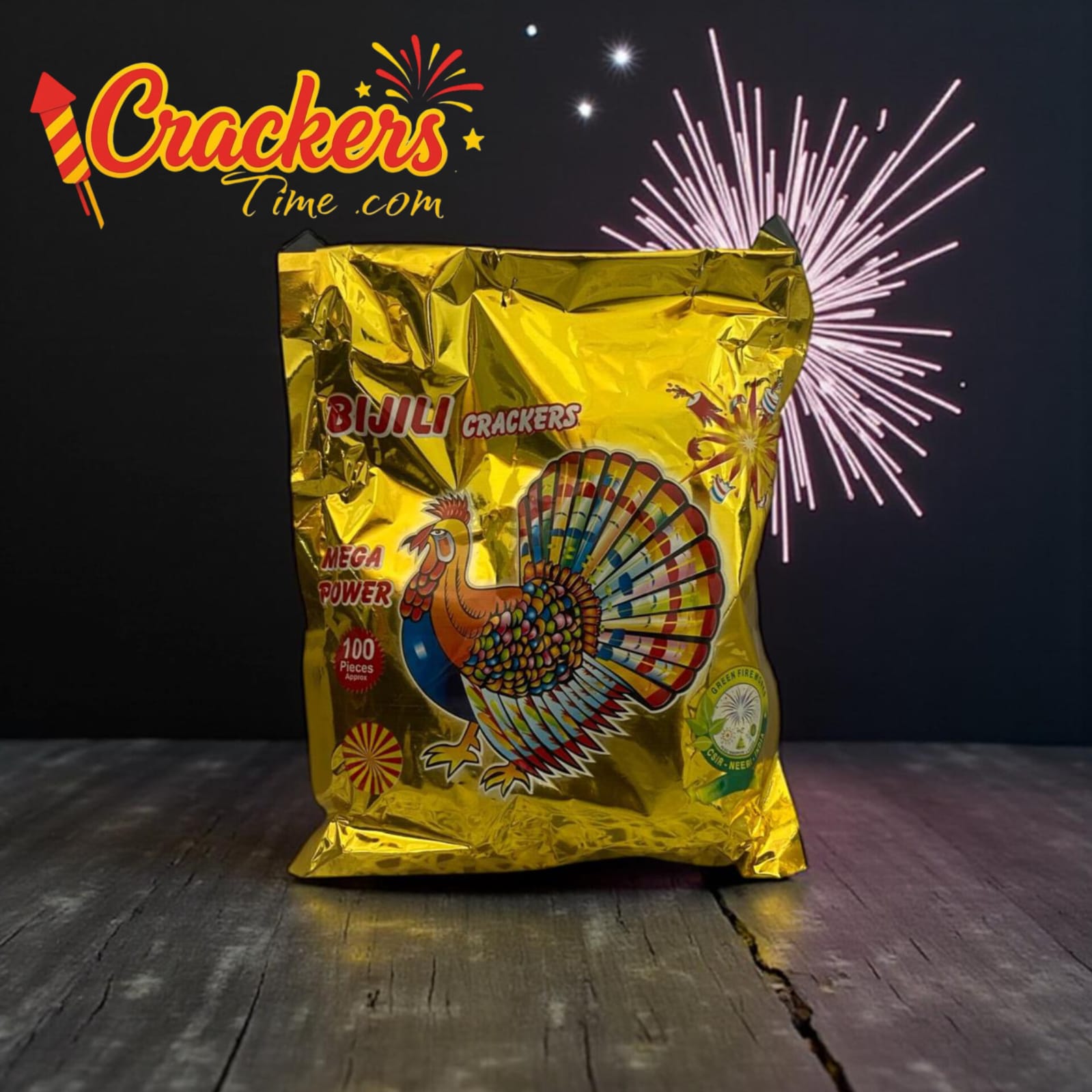 Gold Bijli (100PCS) - Sky Shots and Rockets for Diwali Celebration