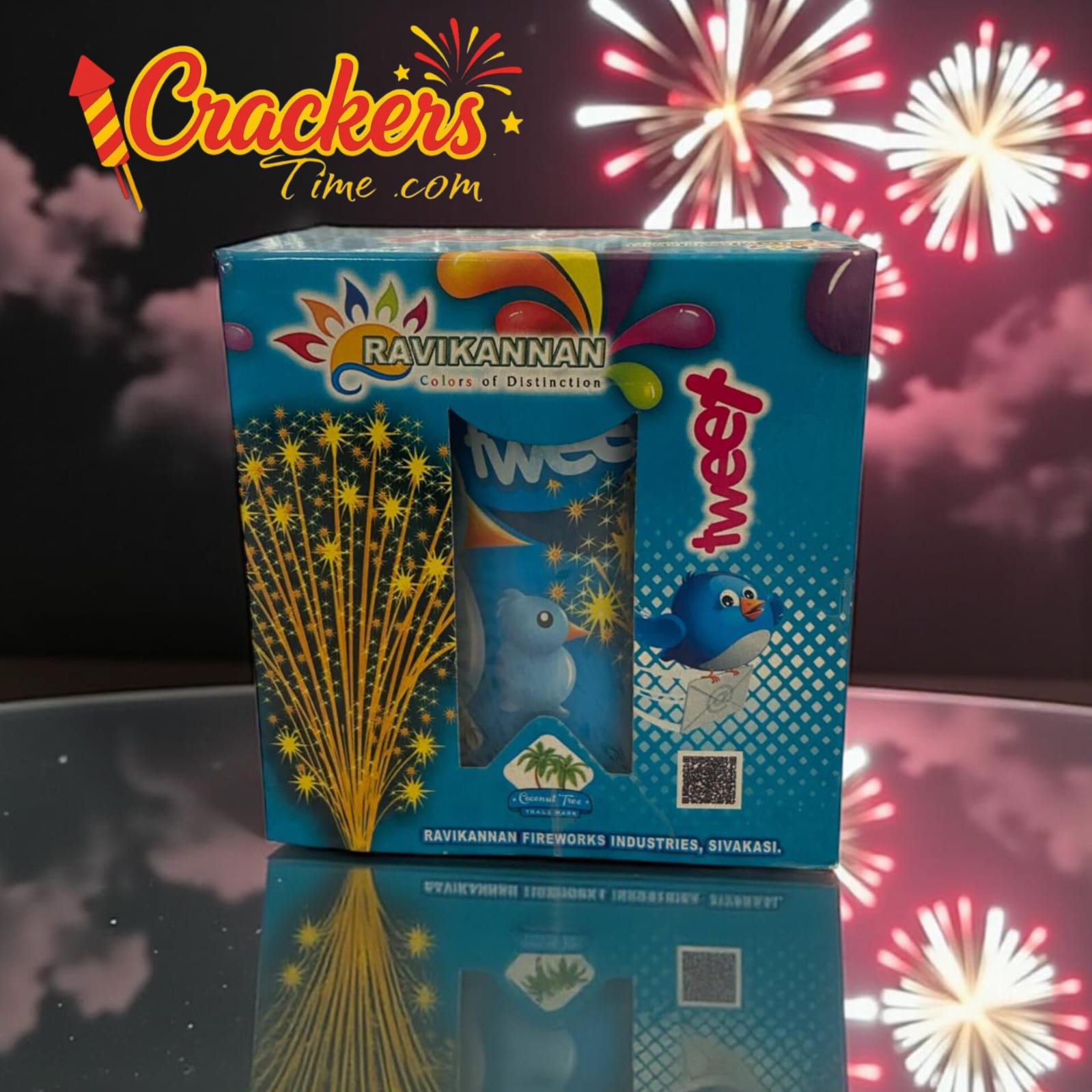 Tweet Fountain (1Pcs) - Sky Shots and Rockets for Diwali Celebration