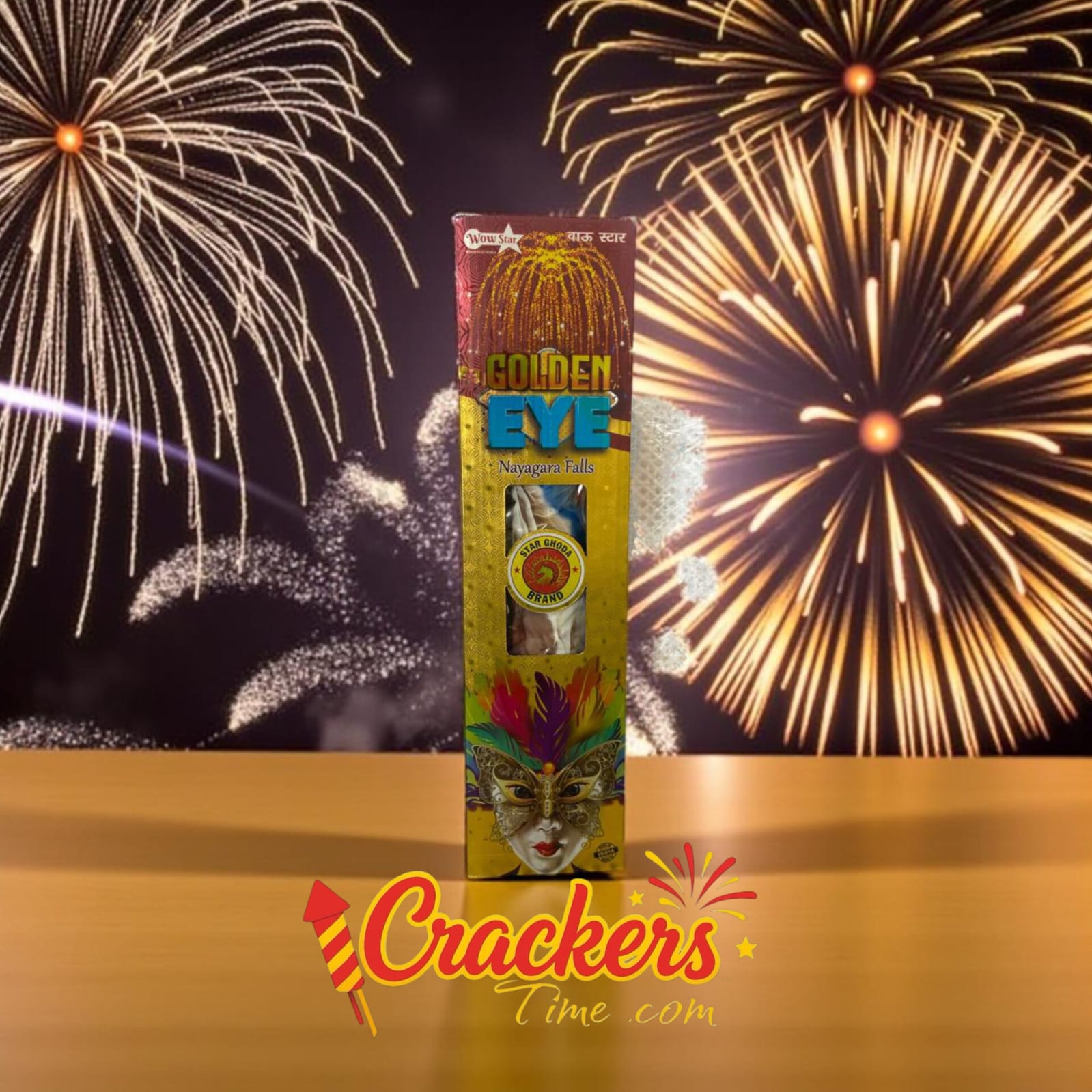 4'' Fancy Golden Eye - Sky Shots and Rockets for Diwali Celebration