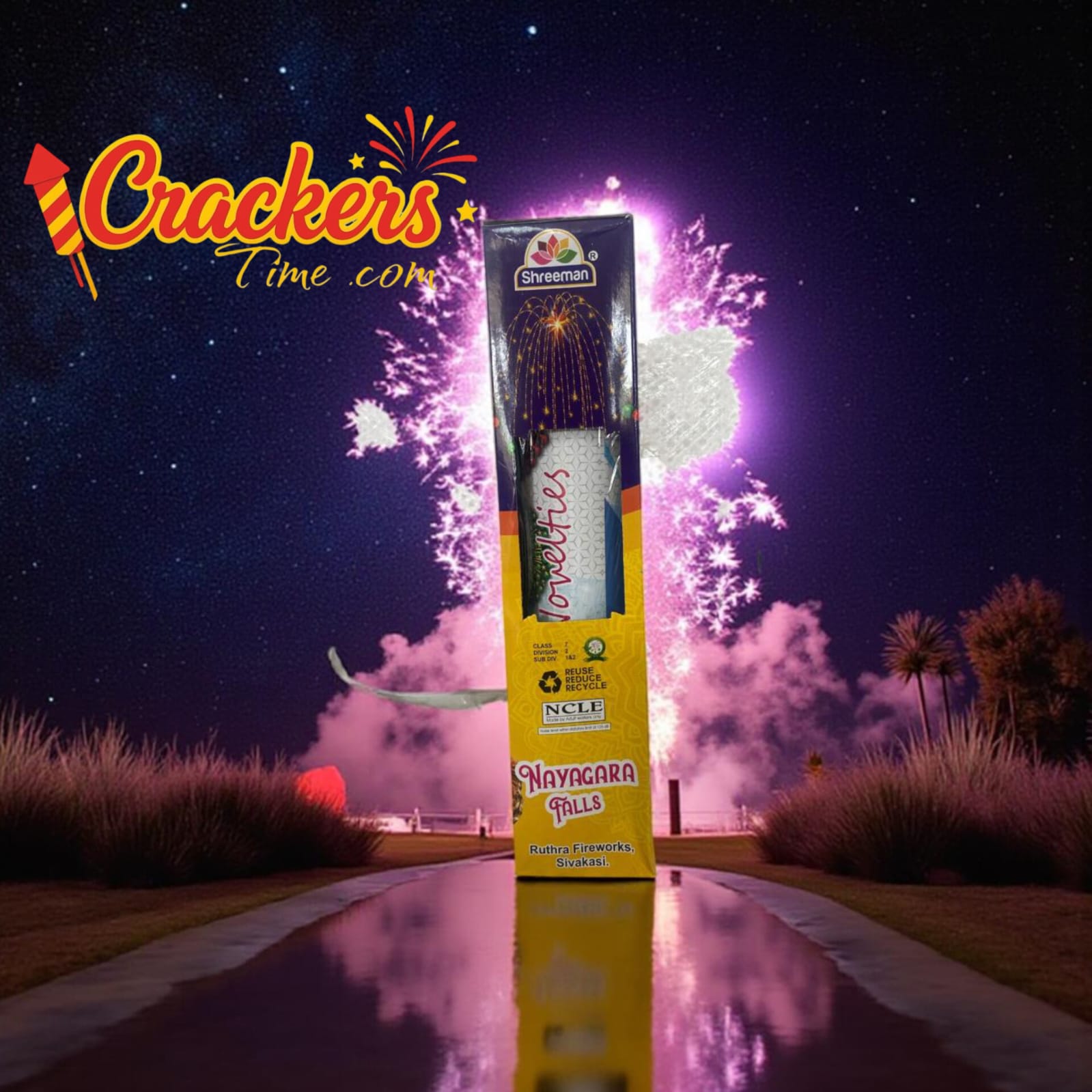 3.5'' Fancy Pipe Nayagara Falls - Sky Shots and Rockets for Diwali Celebration