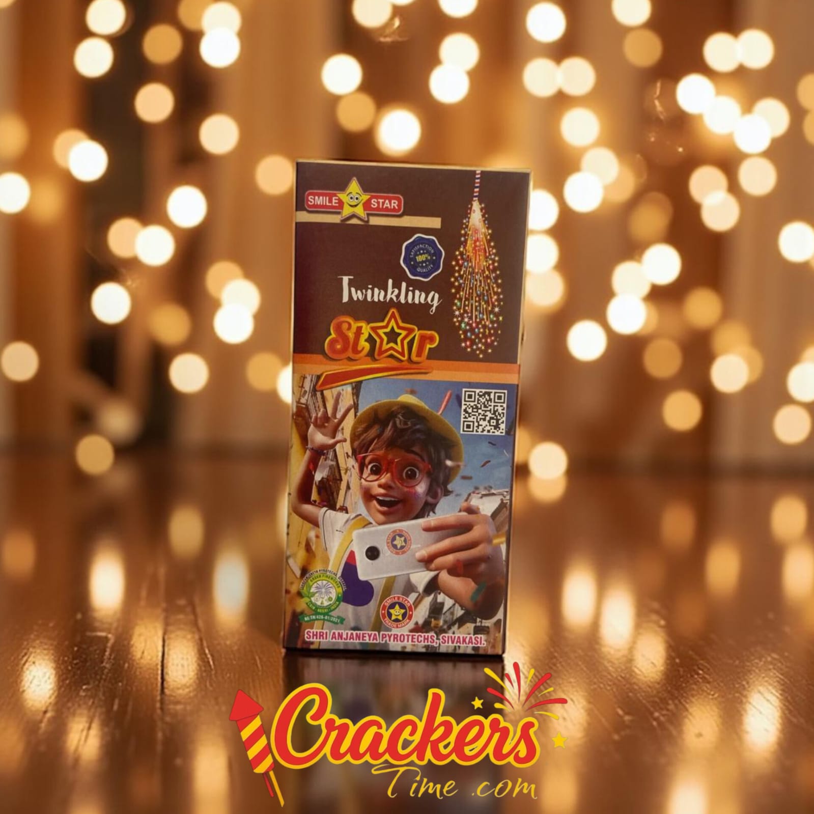1.5'' Twinkling Star (10Pcs) - Sky Shots and Rockets for Diwali Celebration