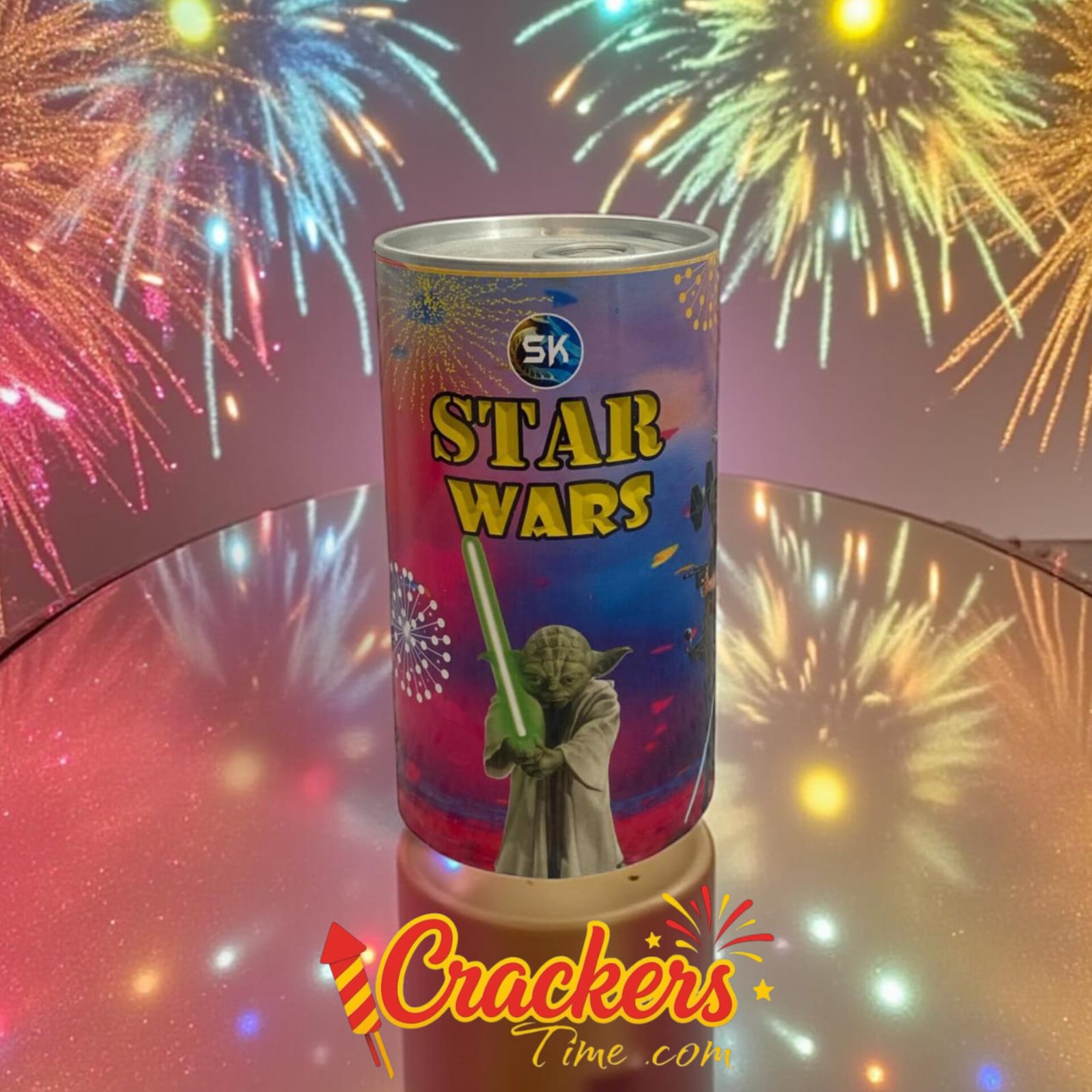 Small Tin Fountain (1PCS) - Sky Shots and Rockets for Diwali Celebration